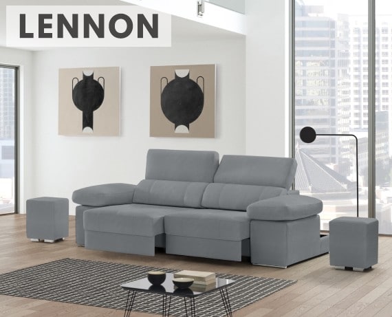 Sofá de piel Lennon de StyleKomfort - principal
