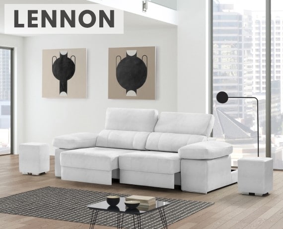 Sofá de piel Lennon de StyleKomfort - principal