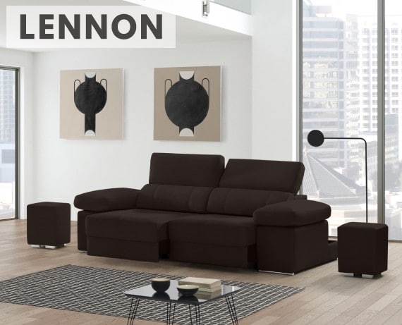 Sofá de piel Lennon de StyleKomfort - principal