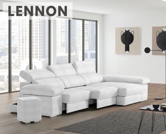 Sofá de piel Lennon de StyleKomfort - principal