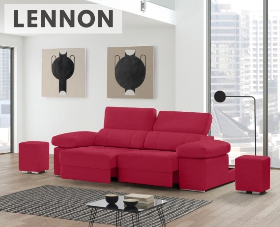 Sofá de piel Lennon de StyleKomfort - principal