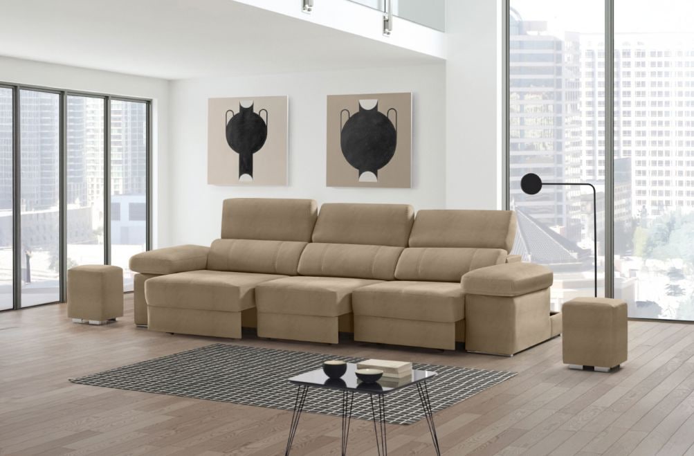 Sofá de piel Lennon Plus de StyleKomfort - principal