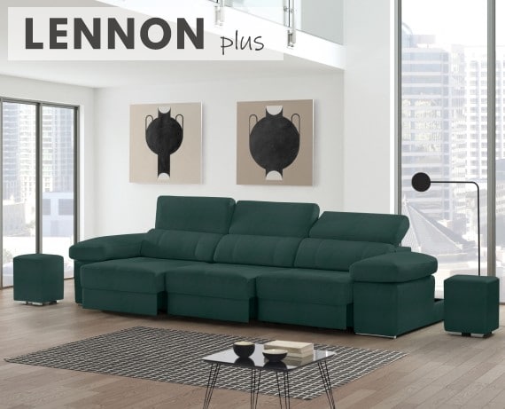 Sofá de piel Lennon Plus de StyleKomfort - principal
