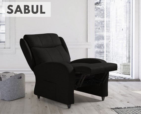 Sillón relax de tela Sabul de HOME - principal