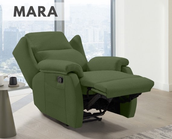 Sillón relax de tela Mara de HOME - principal