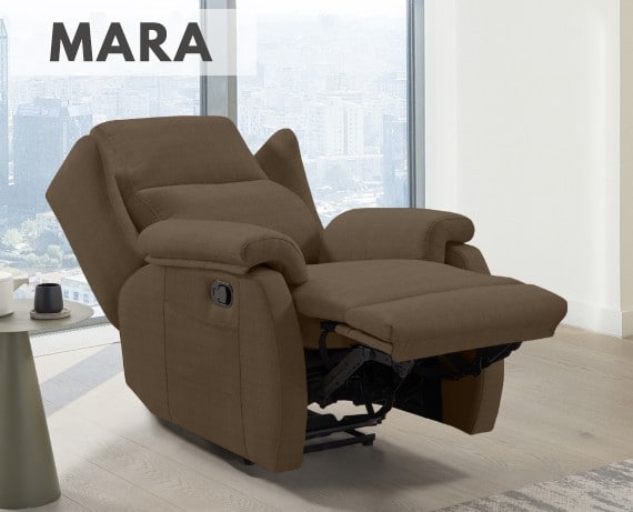 Sillón relax de tela Mara de HOME - principal