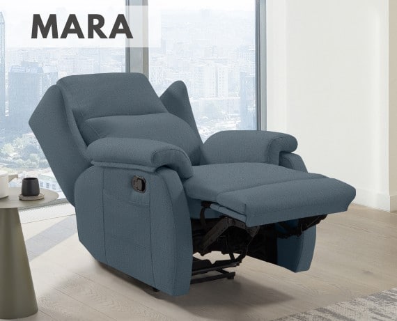 Sillón relax de tela Mara de HOME - principal