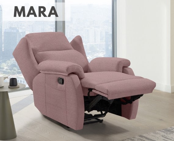 Sillón relax de tela Mara de HOME - principal