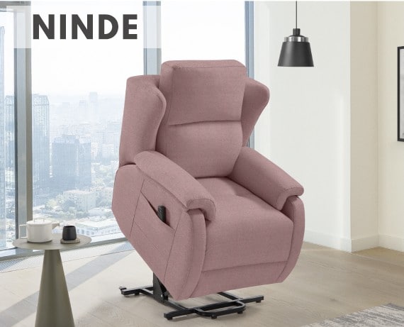 Sillón relax de tela Ninde power-lift de HOME - principal