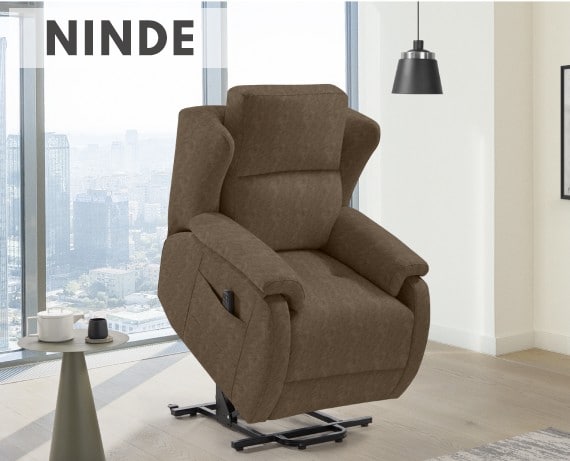 Sillón relax de tela Ninde power-lift de HOME - principal