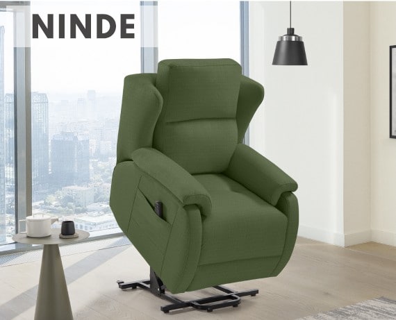 Sillón relax de tela Ninde power-lift de HOME - principal