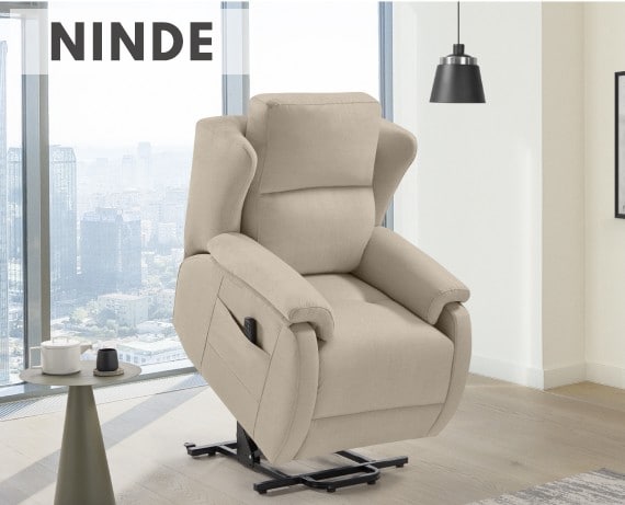 Sillón relax de tela Ninde power-lift de HOME - principal