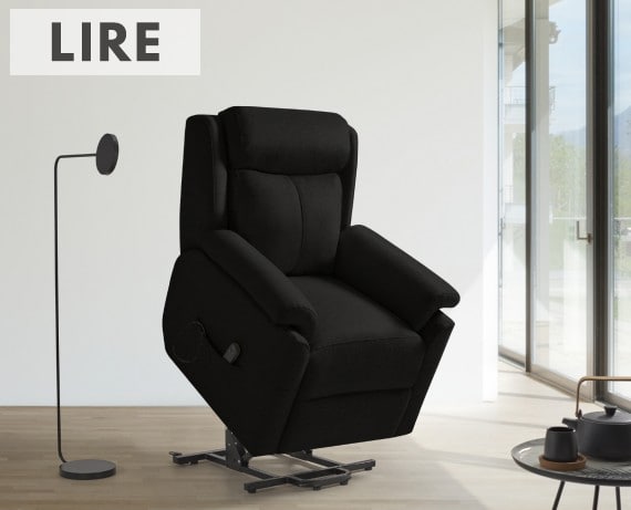 Sillón relax de tela Lire power-lift de HOME - principal