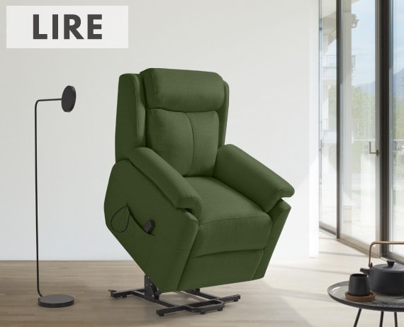 Sillón relax de tela Lire power-lift de HOME - principal