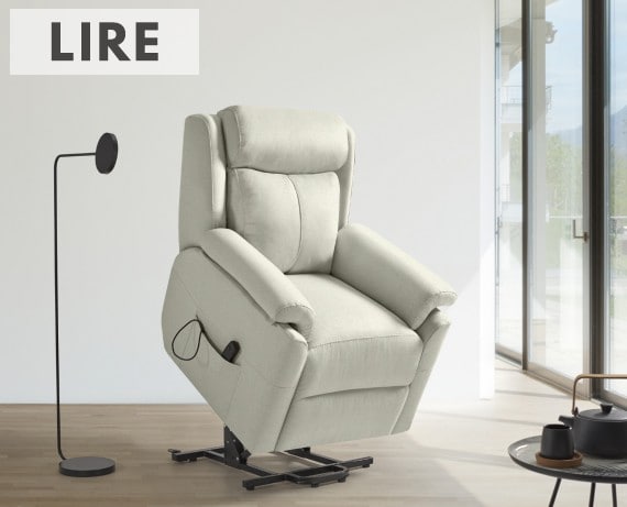 Sillón relax de tela Lire power-lift de HOME - principal