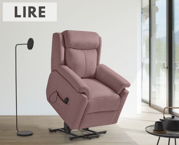 Sillón relax de tela Lire power-lift de HOME - principal