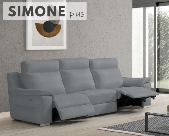 Sofá relax de piel Simone Plus de StyleKomfort - principal