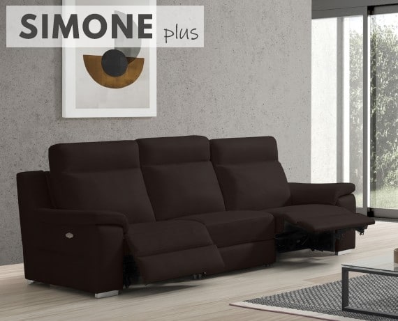Sofá relax de piel Simone Plus de StyleKomfort - principal