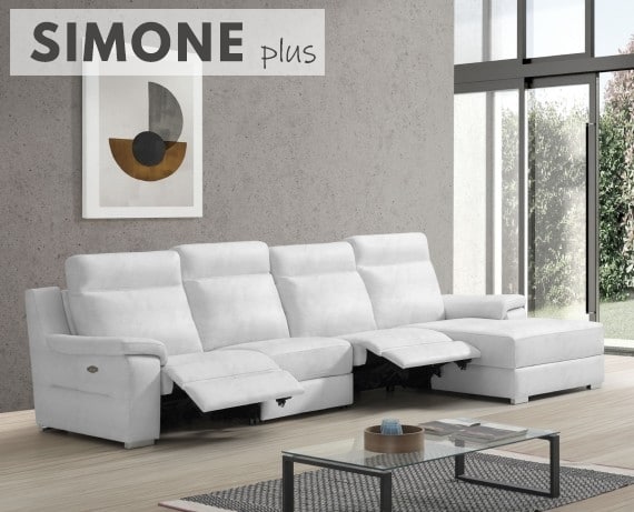 Sofá relax de piel Simone Plus de StyleKomfort - principal