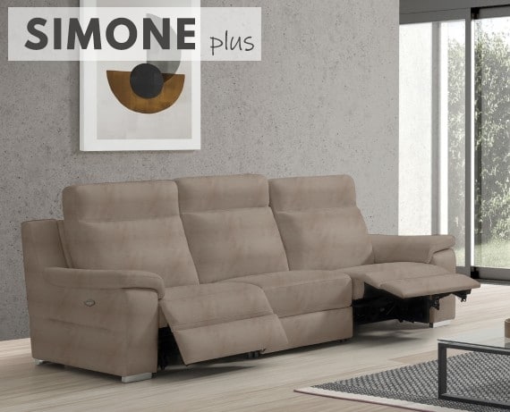 Sofá relax de piel Simone Plus de StyleKomfort - principal