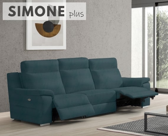 Sofá relax de piel Simone Plus de StyleKomfort - principal