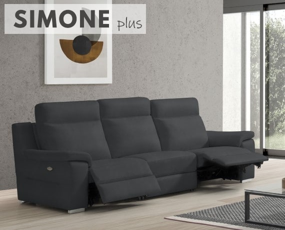 Sofá relax de piel Simone Plus de StyleKomfort - principal