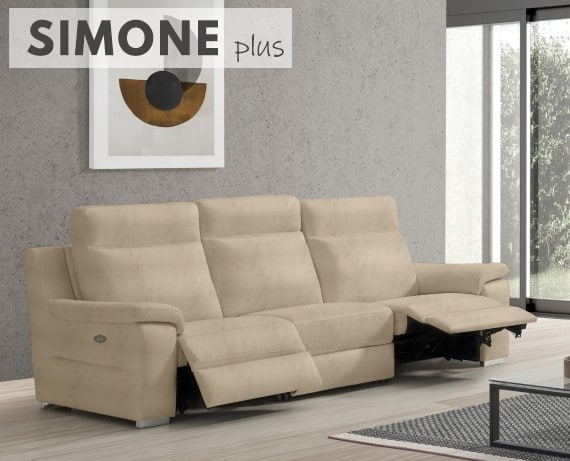 Sofá relax de piel Simone Plus de StyleKomfort - principal