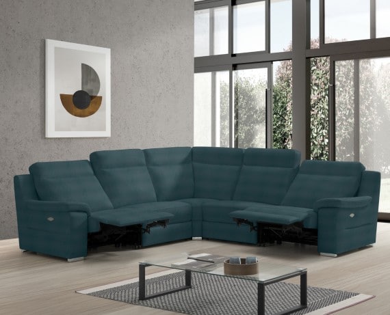 Sofá rinconera relax de piel Simone XL de StyleKomfort - principal