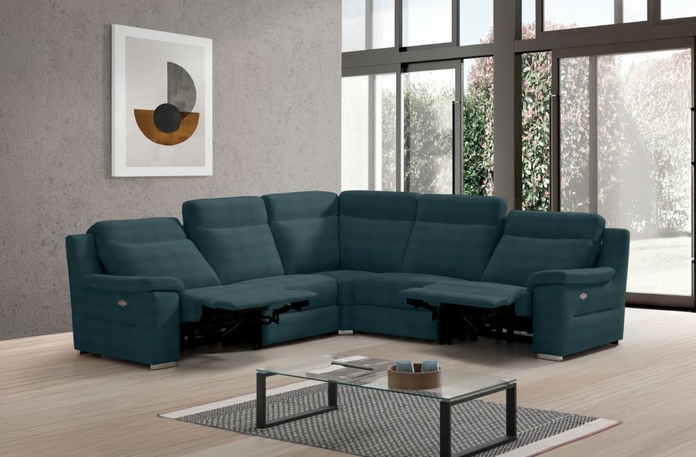 Sofá rinconera relax de piel Simone XL de StyleKomfort - principal