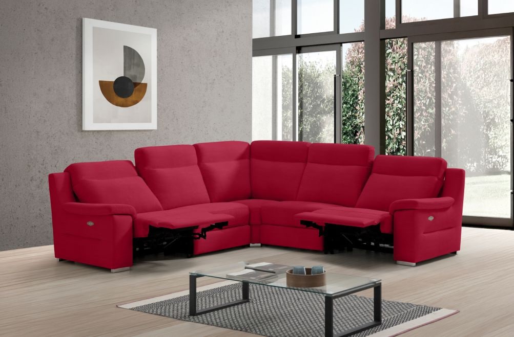 Sofá rinconera relax de piel Simone XL de StyleKomfort - principal