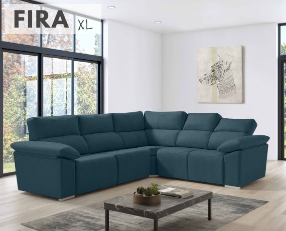 Sofá rinconera de tela Fira XL de HOME - principal