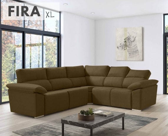 Sofá rinconera de tela Fira XL de HOME - principal
