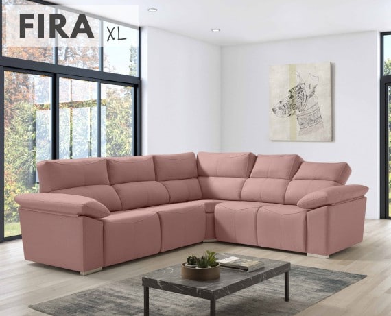 Sofá rinconera de tela Fira XL de HOME - principal