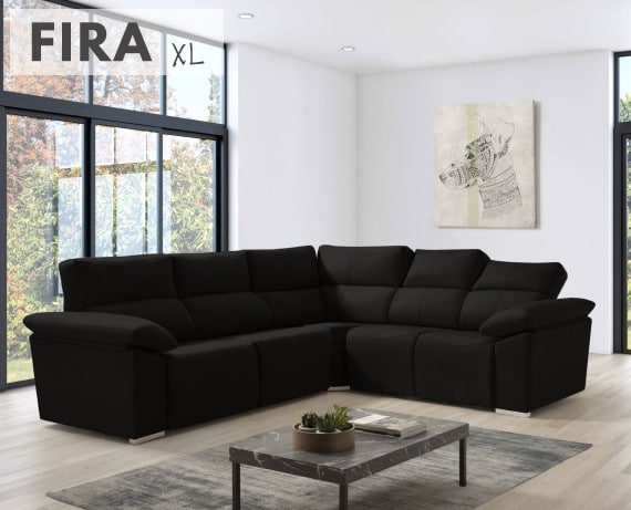 Sofá rinconera de tela Fira XL de HOME - principal