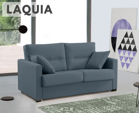 Sofá cama de apertura italiana de tela Laquia de HOME - principal
