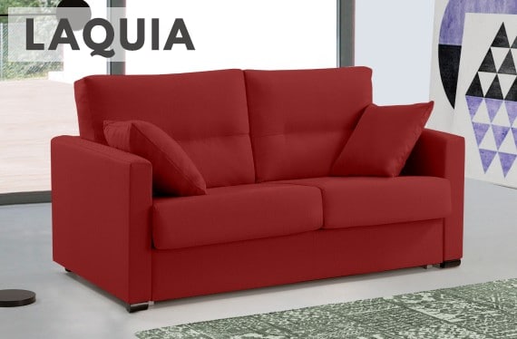 Sofá cama de apertura italiana de tela Laquia de HOME - principal