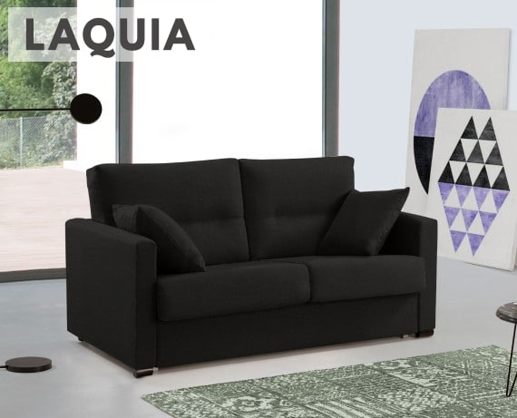 Sofá cama de apertura italiana de tela Laquia de HOME - principal