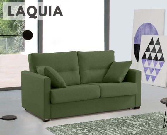Sofá cama de apertura italiana de tela Laquia de HOME - principal