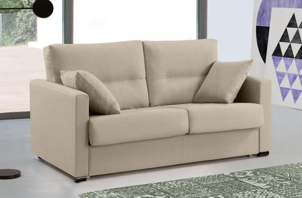 Sofá cama de apertura italiana de tela Laquia de HOME - principal