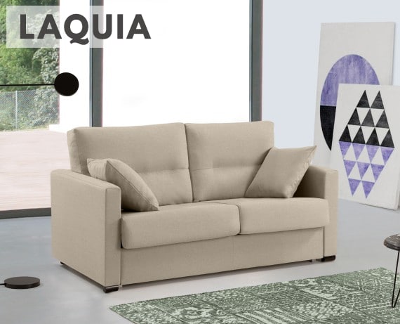 Sofá cama de apertura italiana de tela Laquia de HOME - principal