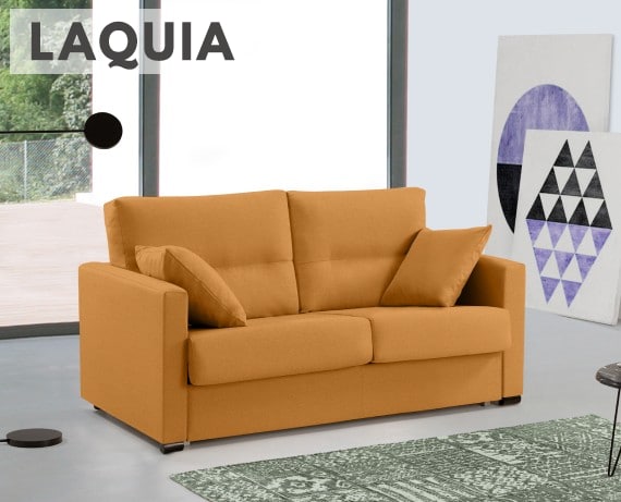 Sofá cama de apertura italiana de tela Laquia de HOME - principal
