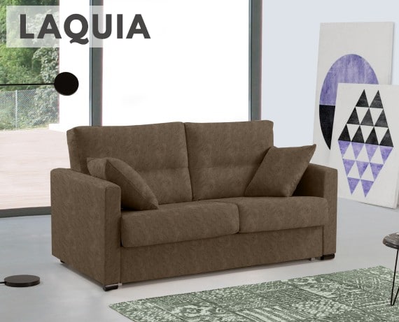 Sofá cama de apertura italiana de tela Laquia de HOME - principal