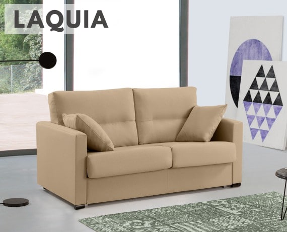 Sofá cama de apertura italiana de tela Laquia de HOME - principal