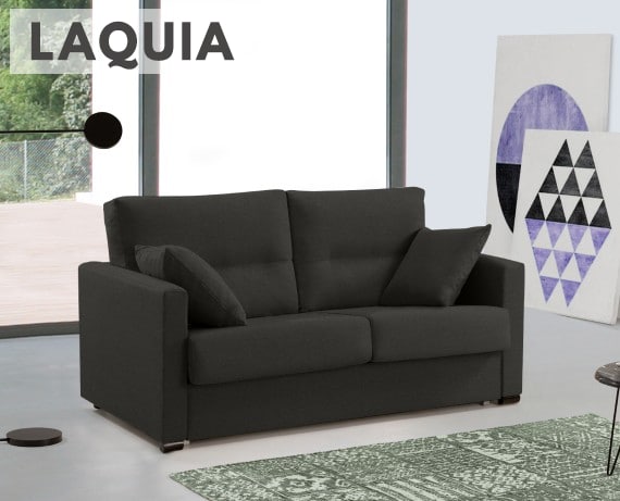 Sofá cama de apertura italiana de tela Laquia de HOME - principal
