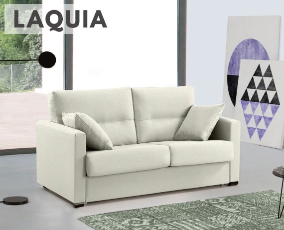 Sofá cama de apertura italiana de tela Laquia de HOME - principal