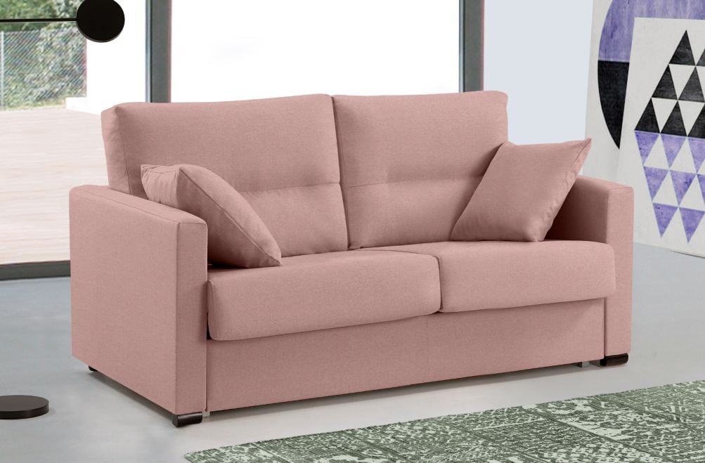 Sofá cama de apertura italiana de tela Laquia de HOME - principal