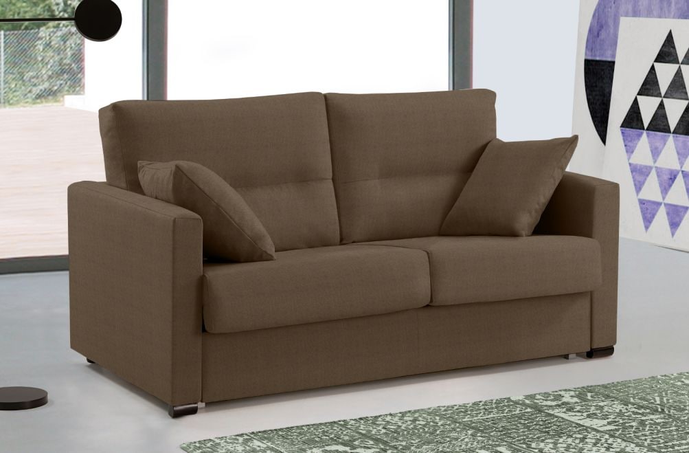 Sofá cama de apertura italiana de tela Laquia de HOME - principal