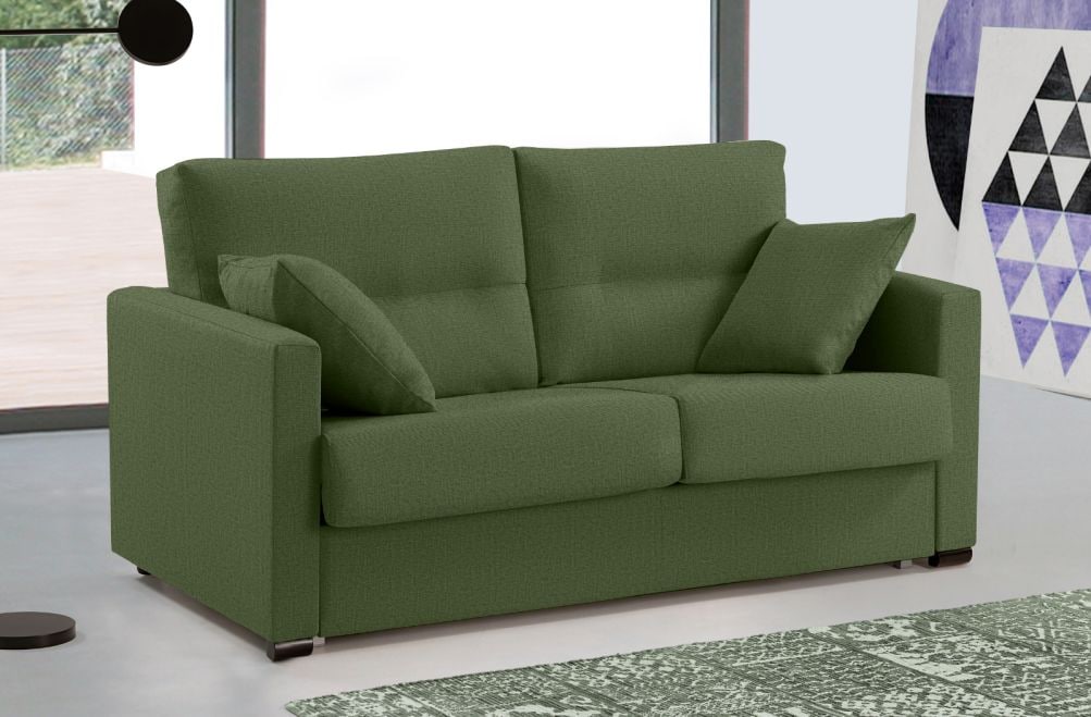 Sofá cama de apertura italiana de tela Laquia de HOME - principal