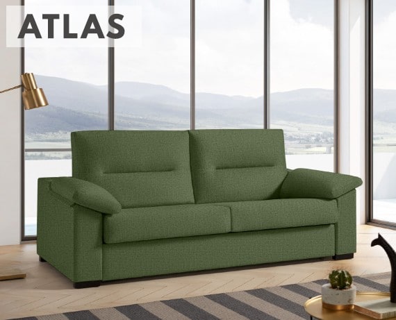 Sofá cama de apertura italiana de tela Atlas de HOME - principal