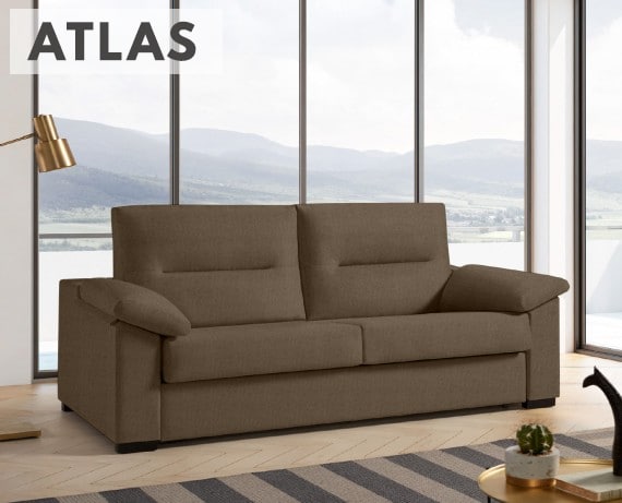 Sofá cama de apertura italiana de tela Atlas de HOME - principal